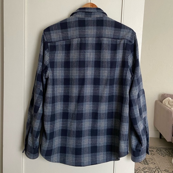 Wallin & Bros Flannel wool blend button up shirt shacket M - Picture 4 of 6